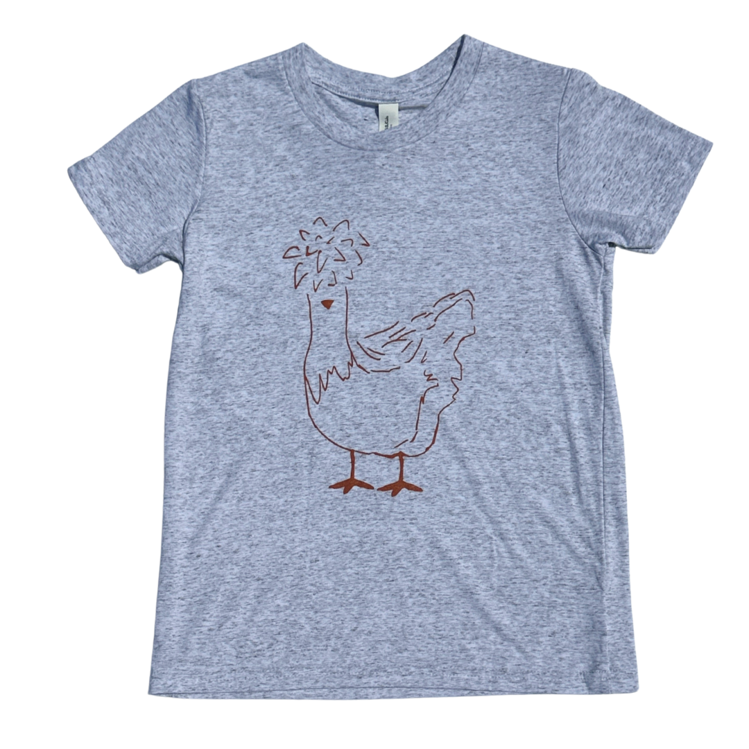 Youth Heather T-Shirt, Limited Edition Chicken
