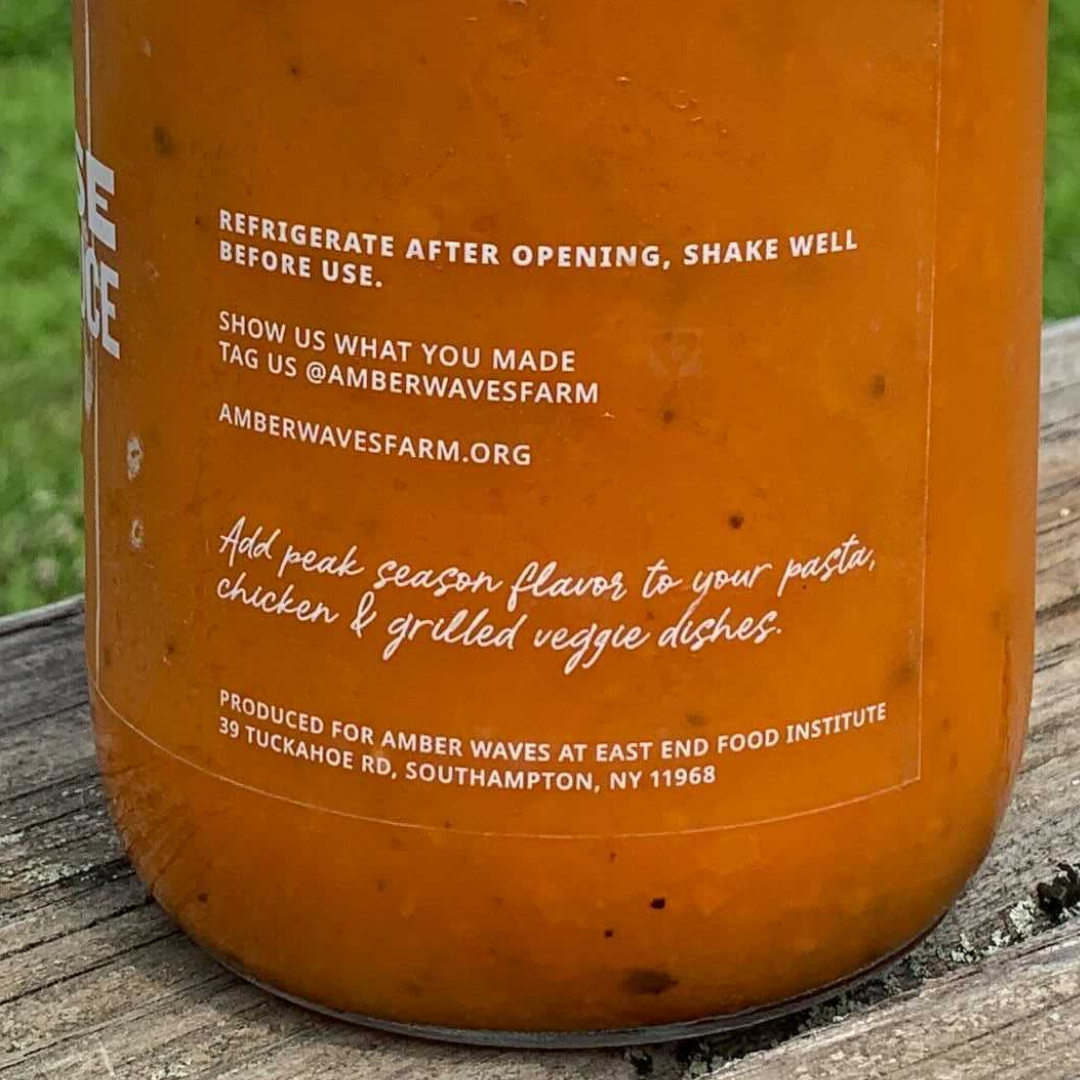 Amber Waves Sunrise Tomato Sauce (Large)