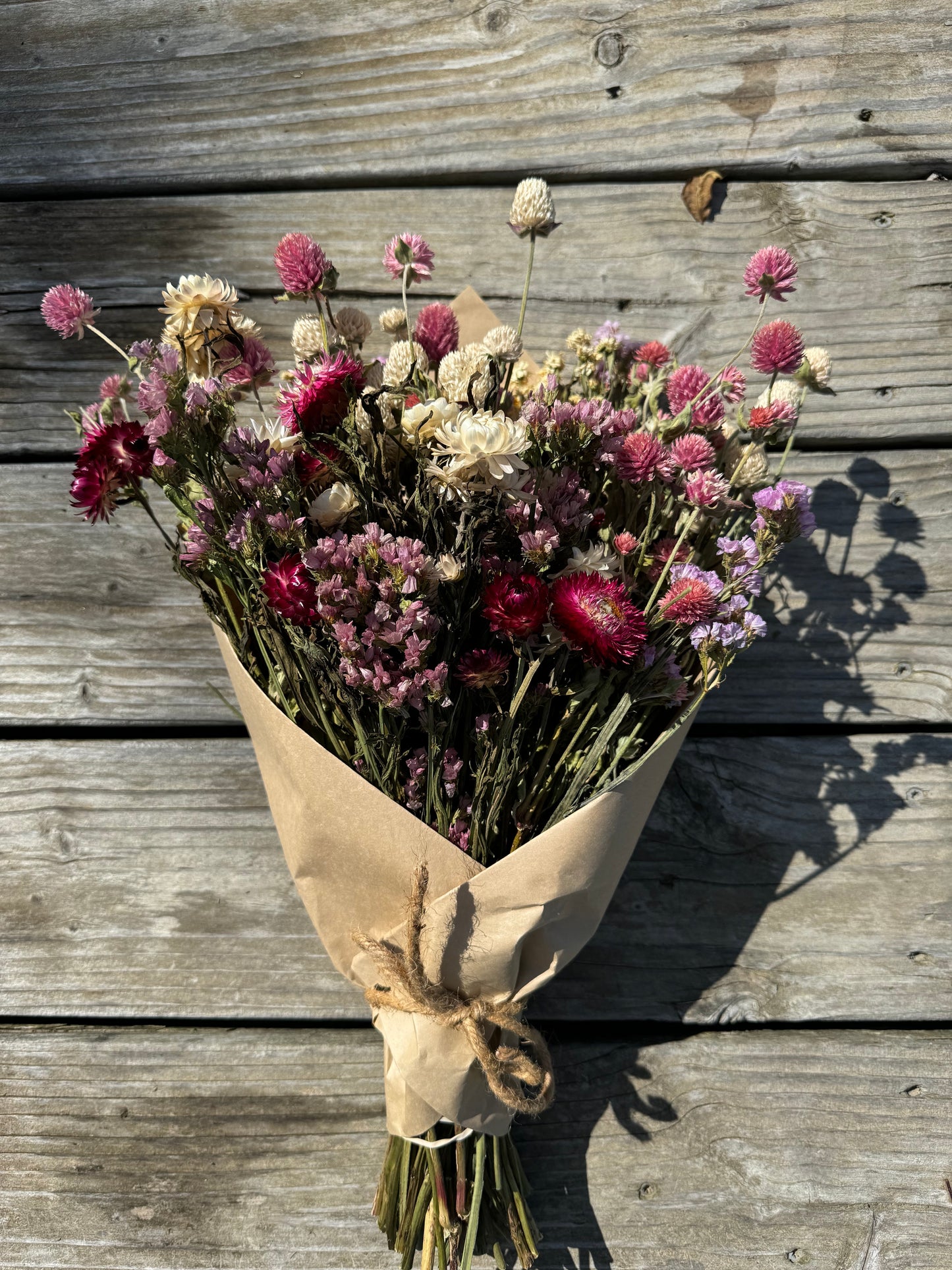 Amber Waves Dried Mixed Flower Bouquet