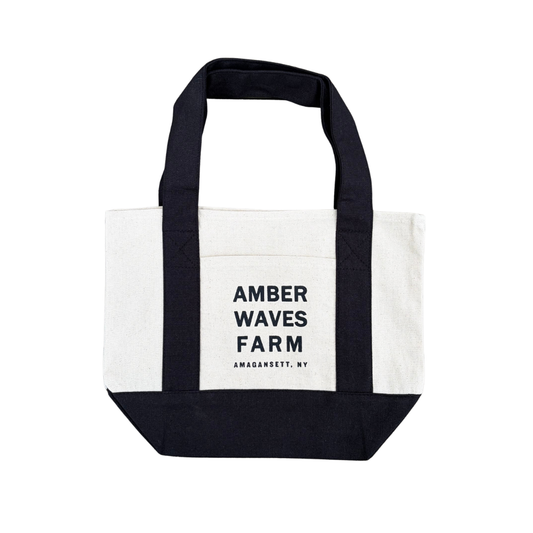 Black Mini Amber Waves Tote Bag