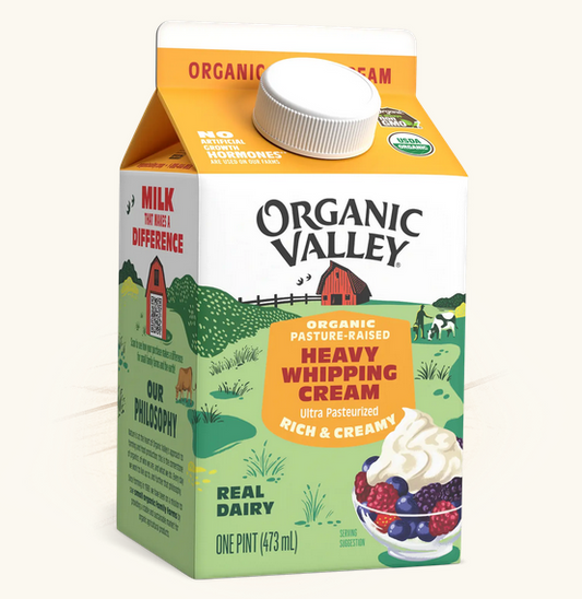 Organic Valley Heavy Cream, pint