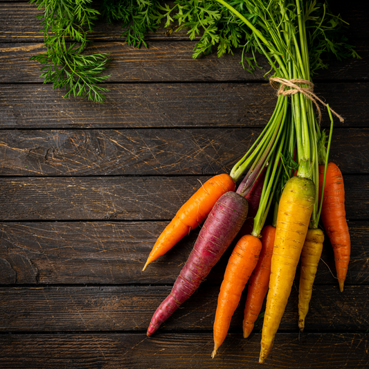 Amber Waves Rainbow Carrots, bunch