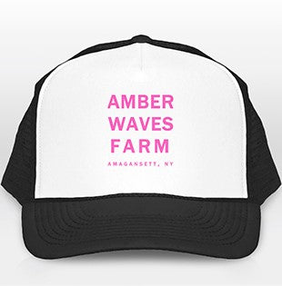 Trucker Hat, Black//White//Hot Pink